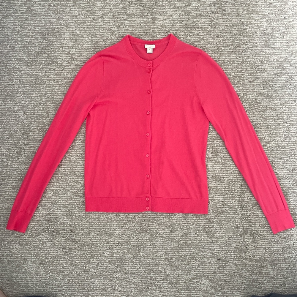 J. Crew Pink Cardigan Sweater